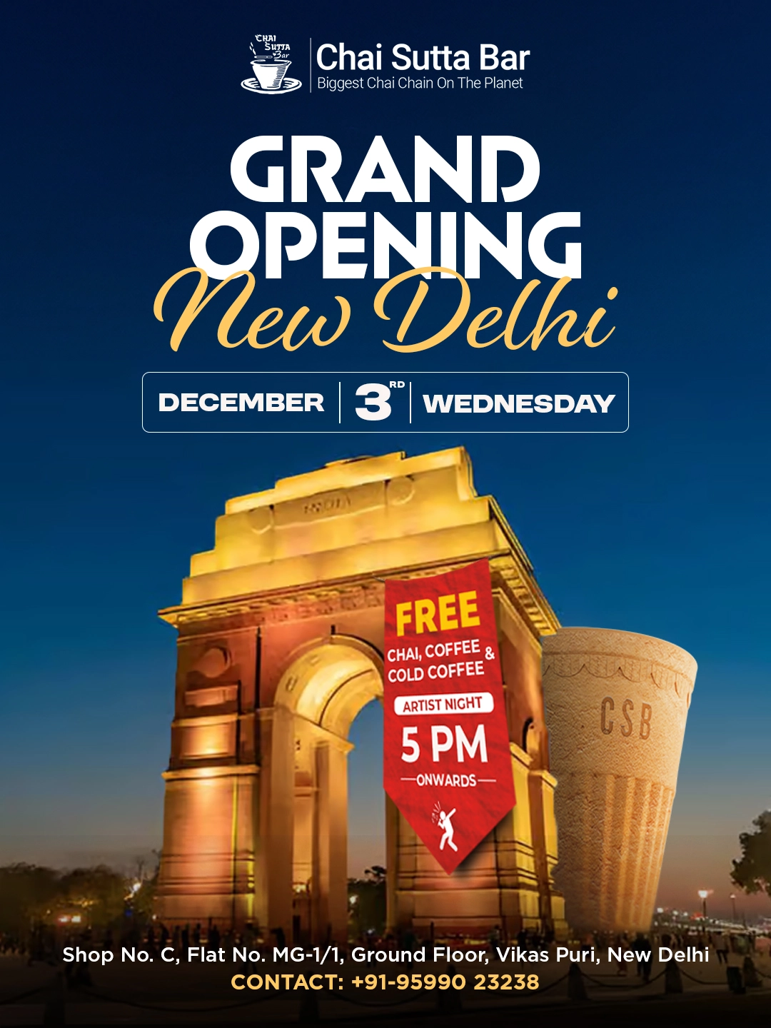 New Delhi Grand Opening Poster