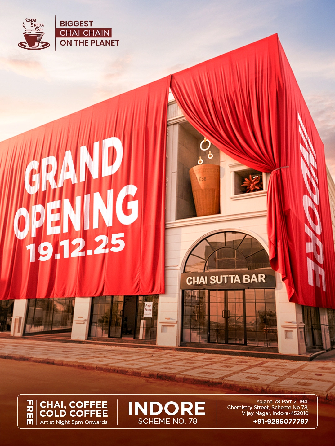 Indore Grand Opening Poster