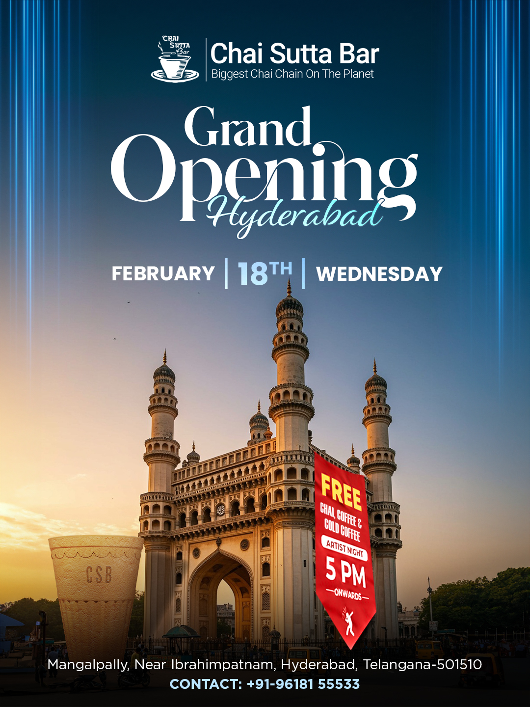 Hyderabad Grand Opening Poster
