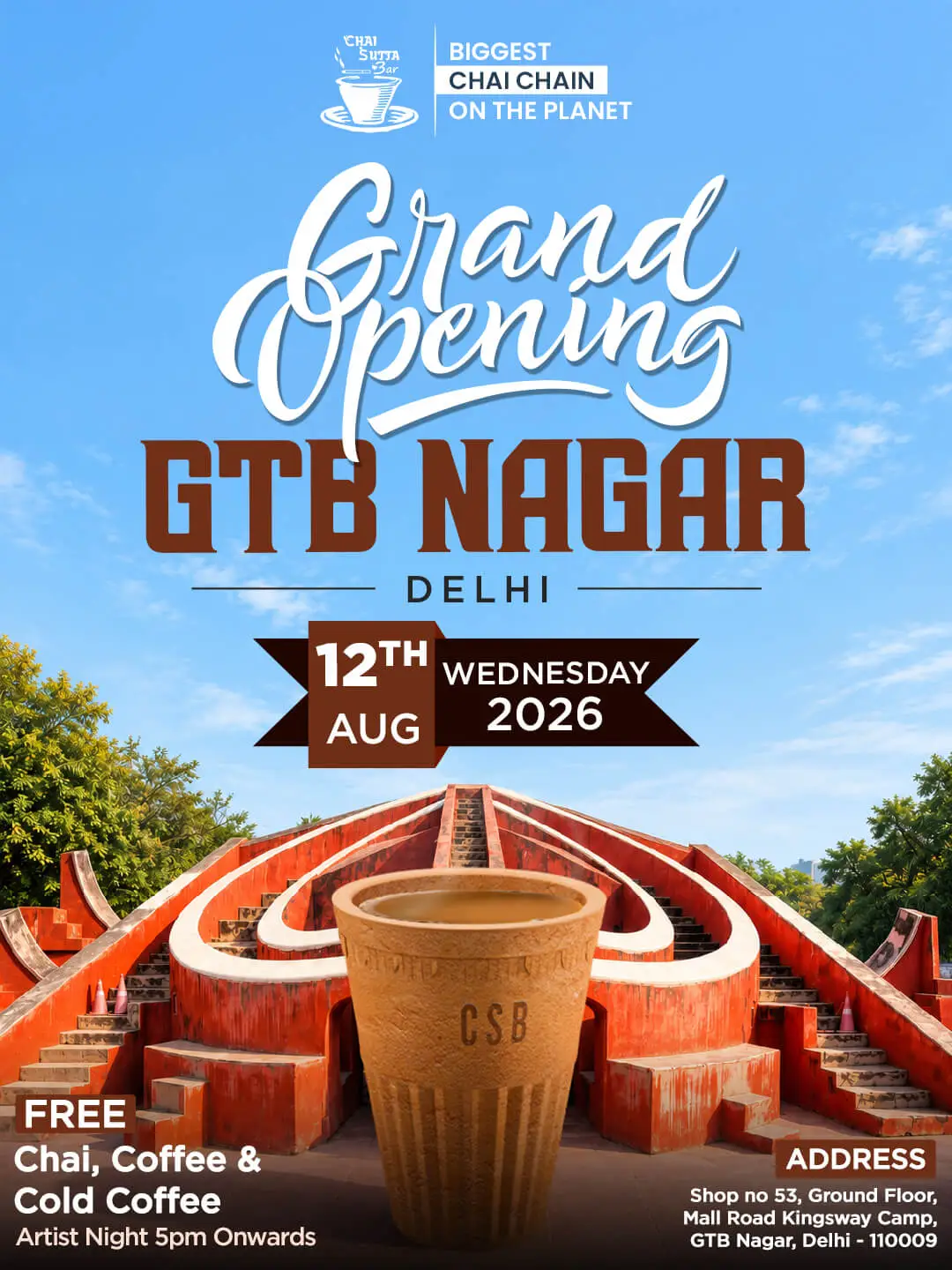 GTB Nagar Delhi Grand Opening Poster 1